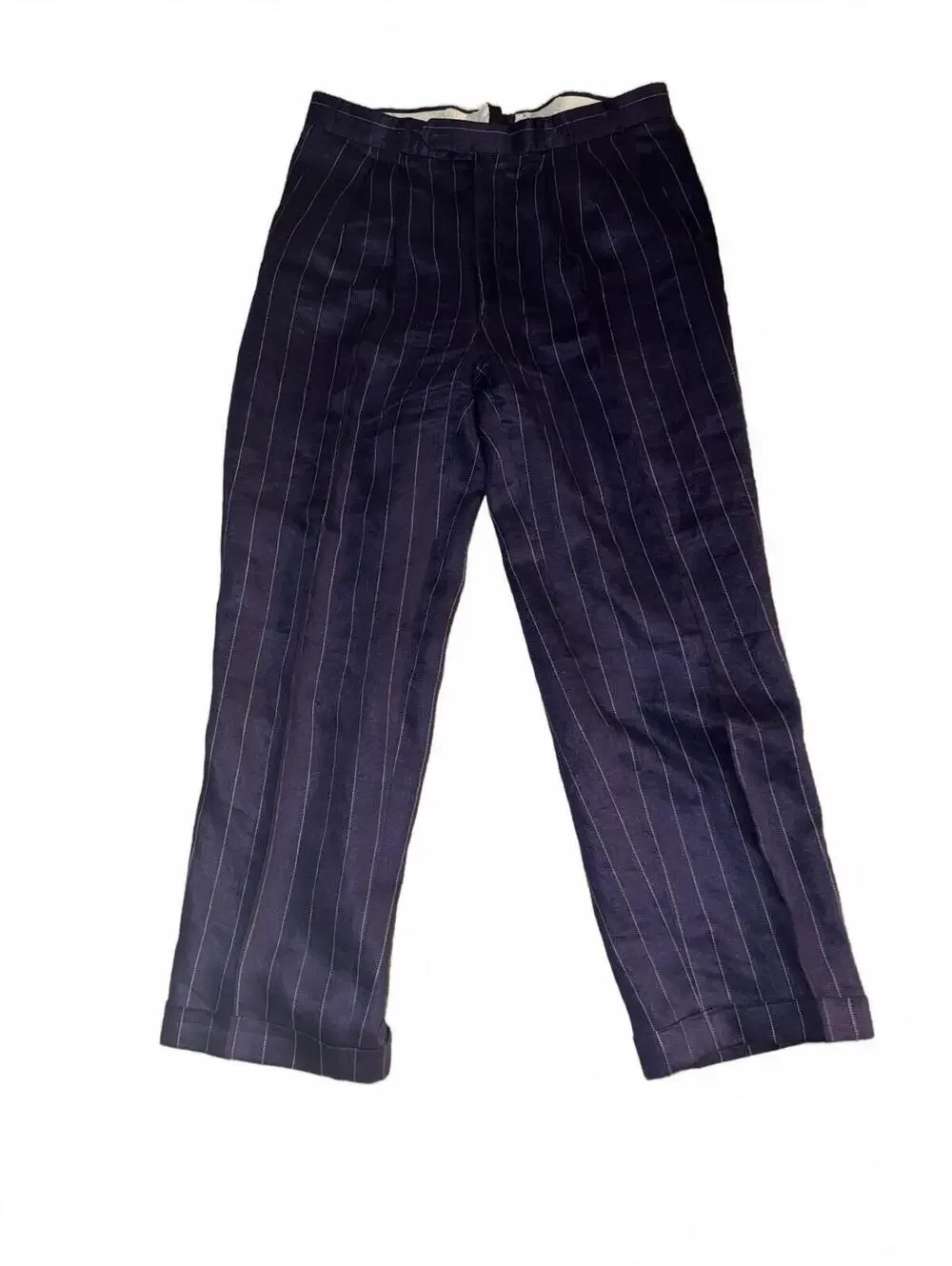 Paul Smith Pinstripe Sz 32 Made in England Luxury Designer